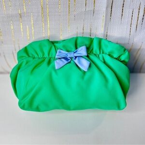 Stoney Clover Lane Avocado Bow Bag Periwinkle Bow NWT